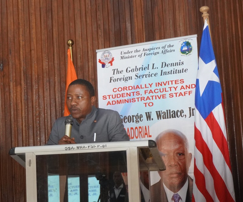 Ambassador’s participation at George W. Wallace, Jr. Ambassadorial Lecture at Gabriel L. Dennis Foreign Service Institute of Liberia– 24 April 2026